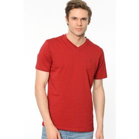 Dewberry 2090001T8537 Bordo Erkek T-Shirt