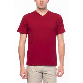 Dewberry 2090001T8537 Bordo Erkek T-Shirt