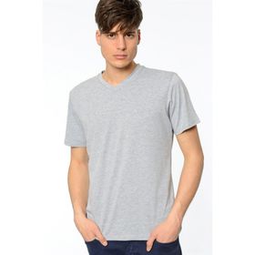 Dewberry 2090001T8537 Gri Erkek T-Shirt