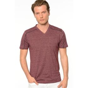 Dewberry 2090001T8540 Bordo Erkek T-Shirt