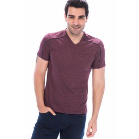 Dewberry 2090001T8540 Bordo Erkek T-Shirt
