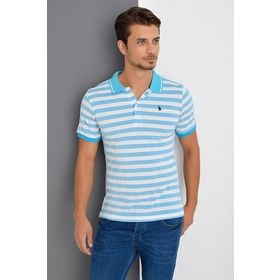 Dewberry 2090001T8545 Mavi Polo Yaka Erkek T-Shirt