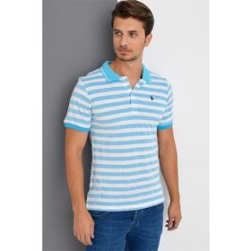 Dewberry 2090001T8545 Mavi Polo Yaka Erkek T-Shirt