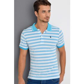 Dewberry 2090001T8545 Mavi Polo Yaka Erkek T-Shirt