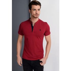 Dewberry 2090001T8560 Bordo Erkek T-shirt