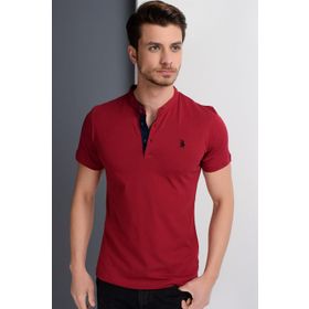 Dewberry 2090001T8560 Bordo Erkek T-shirt