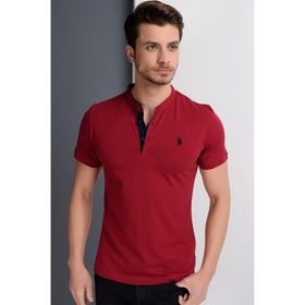 Dewberry 2090001T8560 Bordo Erkek T-shirt