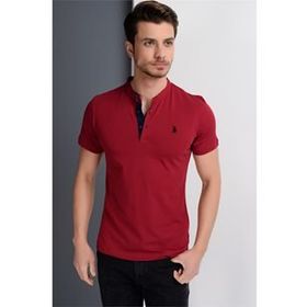 Dewberry 2090001T8560 Bordo Erkek T-shirt
