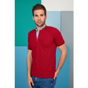 Dewberry 2090001T8564 Bordo Erkek T-shirt