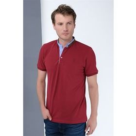 Dewberry 2090001T8564 Bordo Erkek T-shirt