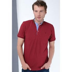 Dewberry 2090001T8564 Bordo Erkek T-shirt