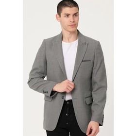 Dewberry C9058 Açık Gri Erkek Ceket