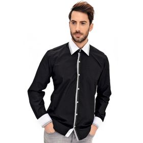 DEWBERRY G601 SİYAH-ANTRASİT GÖMLEK