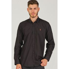 Dewberry G725 Koyu Siyah Erkek Gömlek