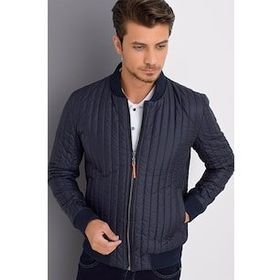 Dewberry M8643 Koyu Lacivert Erkek Mont