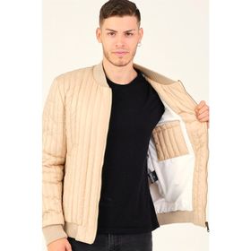 Dewberry M8643 Krem Erkek Mont