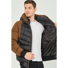 Dewberry M8649 Camel Lacivert Erkek Mont