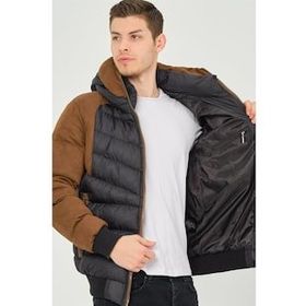 Dewberry M8649 Camel Lacivert Erkek Mont