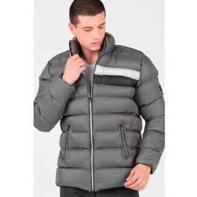 Dewberry M8650 Açık Antrasit Erkek Puffer Mont
