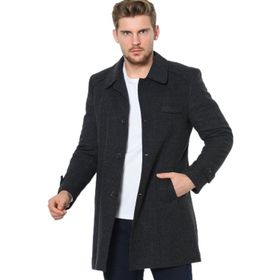 Dewberry Plt7226 Antrasit Desenli Erkek Palto