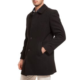Dewberry Plt7226 Siyah Erkek Battal Palto