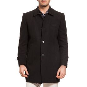 Dewberry Plt7226 Siyah Erkek Battal Palto