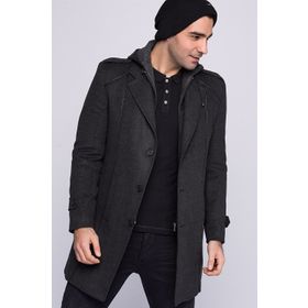 Dewberry Plt8334 Antrasit Erkek Palto