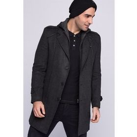 Dewberry Plt8334 Antrasit Erkek Palto