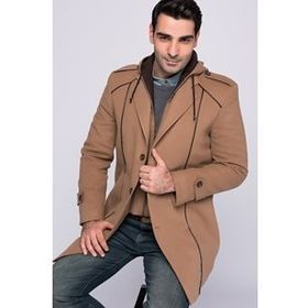 Dewberry Plt8334 Camel Erkek Palto
