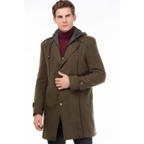 Dewberry Plt8334 Haki Erkek Palto