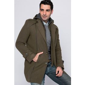Dewberry Plt8334 Haki Erkek Palto