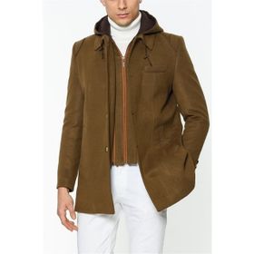 Dewberry Plt8335 Camel Erkek Palto