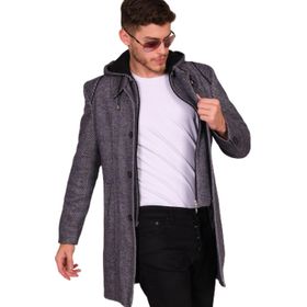 Dewberry PLT8335 Diagonal Lacivert Erkek Palto