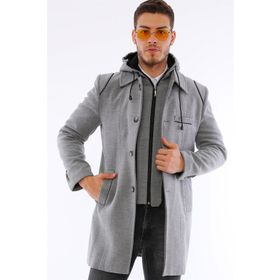Dewberry PLT8335 Gri Erkek Palto