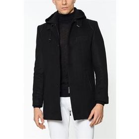 Dewberry Plt8335 Siyah Erkek Palto