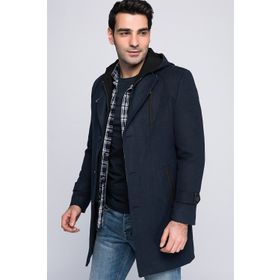 Dewberry PLT8336 Lacivert Erkek Palto