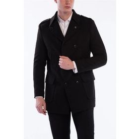 Dewberry Plt8353 Siyah Slim Fit Erkek Palto