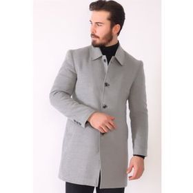 Dewberry PLT8364 Açık Gri Erkek Palto