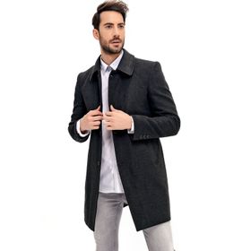 Dewberry Plt8364 Antrasit Erkek Palto