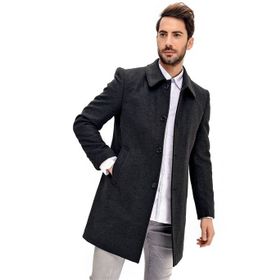 Dewberry Plt8364 Antrasit Erkek Palto