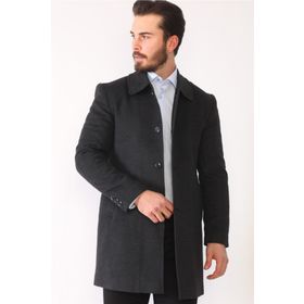 Dewberry Plt8364 Antrasit Erkek Palto