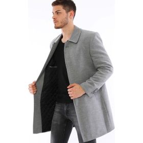 Dewberry Plt8365 Gri Erkek Palto