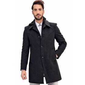 Dewberry Plt8366 Antrasit Erkek Palto