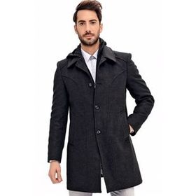Dewberry Plt8366 Antrasit Erkek Palto