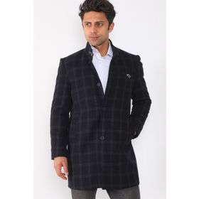 Dewberry PLT8367 Düz Lacivert Erkek Palto
