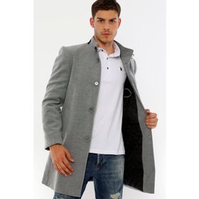 Dewberry PLT8367 Gri Erkek Palto