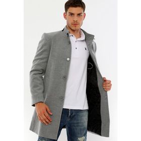 Dewberry PLT8367 Gri Erkek Palto