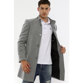 Dewberry PLT8367 Gri Erkek Palto