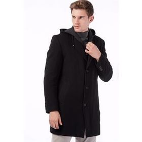 Dewberry Plt8376 Siyah Erkek Palto