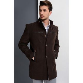 Dewberry PLT8377 Kahverengi Erkek Palto